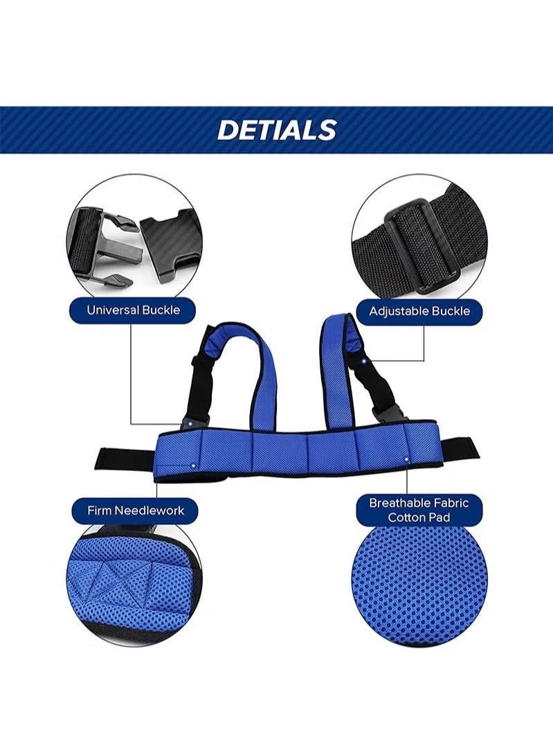 XiuWoo Wheelchair Safety Belt Torso Support Vest, Adjustable Whole Body Safety Belt to Prevent Tilting or Falling, Suitable for Wheelchair Restraint Belts for Patients, The Elderly and The Disabled  - Image 4