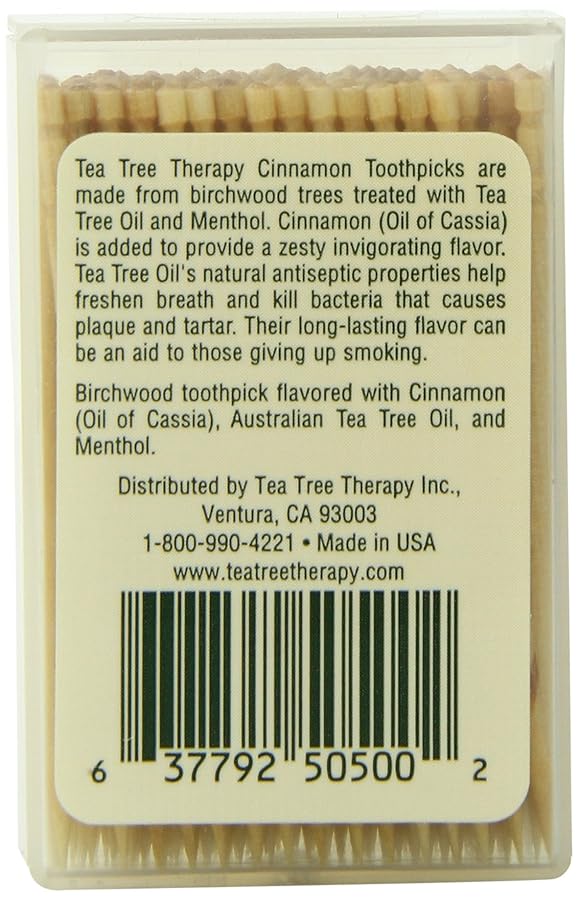 Tea Tree Therapy Toothpicks Cinnamon 100 Count - Image 2