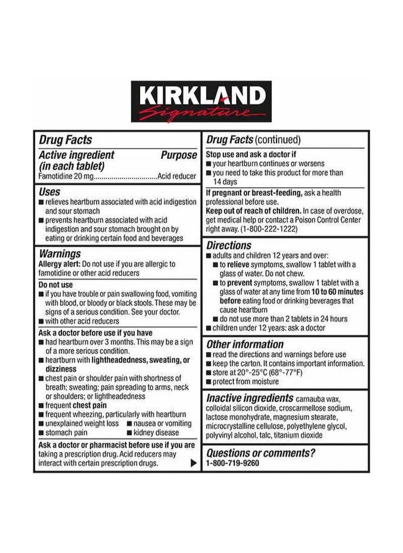 Kirkland - Kirkland Signature Famotidine Acid Controller 250 tablets - Image 1