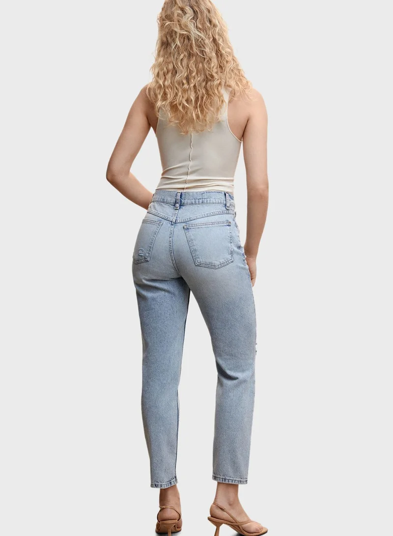 MANGO High Waist Mom Jeans