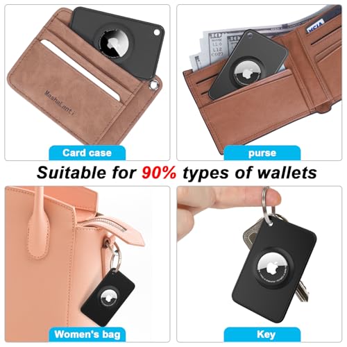 Peston 2-Pack Airtag Wallet Holder - Silicone Slim Card Holder for Apple Airtag - Ultra-Thin Cardholder for Purses, Handbags, Backpack Wallets & Clutch Bags - Image 3