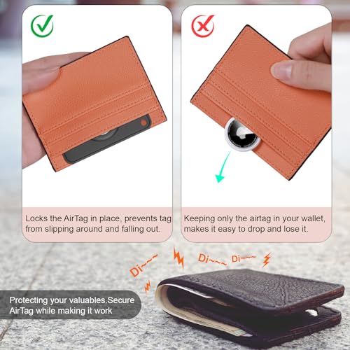 Peston 2-Pack Airtag Wallet Holder - Silicone Slim Card Holder for Apple Airtag - Ultra-Thin Cardholder for Purses, Handbags, Backpack Wallets & Clutch Bags - Image 5