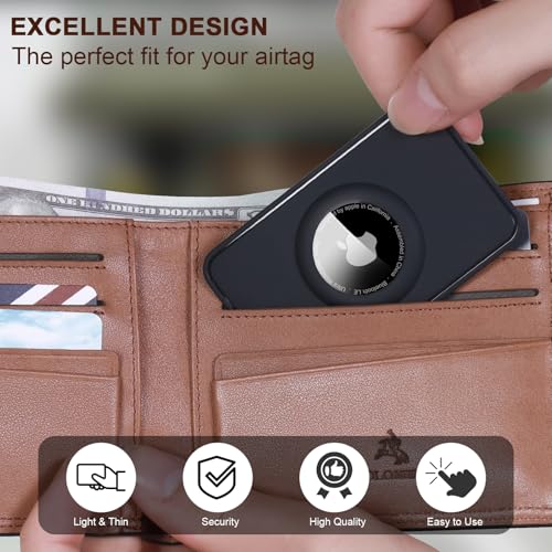 Peston 2-Pack Airtag Wallet Holder - Silicone Slim Card Holder for Apple Airtag - Ultra-Thin Cardholder for Purses, Handbags, Backpack Wallets & Clutch Bags - Image 2