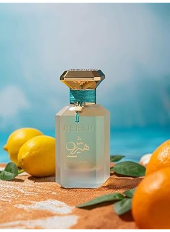 العز للعود Hersh 2 by Al Ezz Oud Eau De Parfum for Unisex – Fresh Citrus Woody Summer Fragrance with Sicilian Orange, Bergamot, Neroli u0026 Chinese Black Tea – 100ml - Image 3