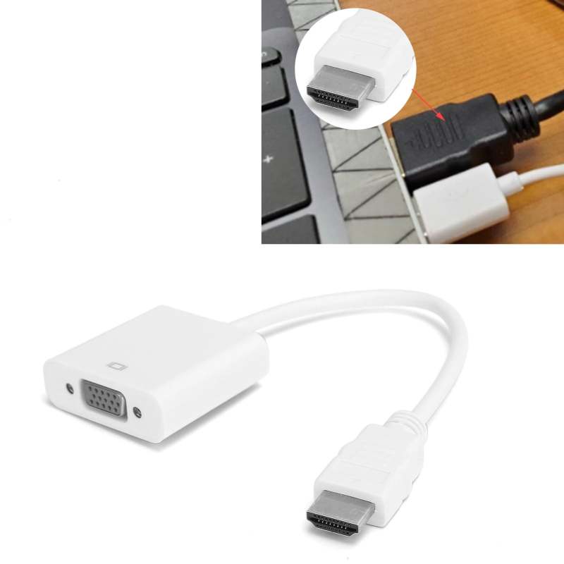 محول HDMI إلى VGA نحاسي بدقة 1920x1080 - تحويل عالي الوضوح - توصيل وتشغيل لقاعات الاجتماعات والمكاتب المنزلية - Image 4