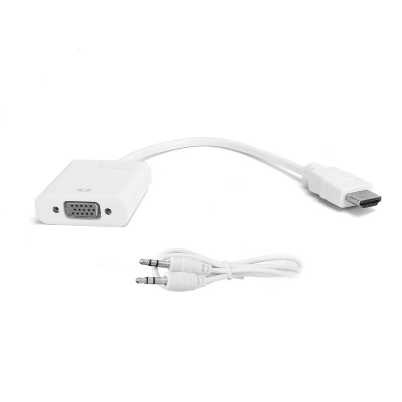 محول HDMI إلى VGA نحاسي بدقة 1920x1080 - تحويل عالي الوضوح - توصيل وتشغيل لقاعات الاجتماعات والمكاتب المنزلية - Image 1