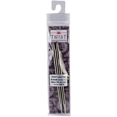 ChiaoGoo Needle Tips 5 inch (13cm) for Twist Red Lace Interchangeable Set Size US 2.5 (3mm) 7505-2.5 - Image 1