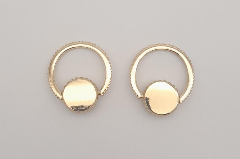 Angel Çanta Aksesuar Angel Bag Accessory Light Gold Color Round Ring Handle 2 Pieces - Image 2