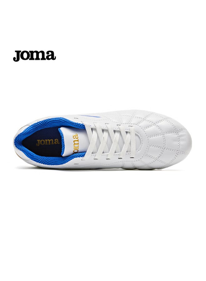 Joma Kids Soccer Shoes Mg Short Studs  New Professional Football Match Training Shoes White/blue Size 37 - Image 3