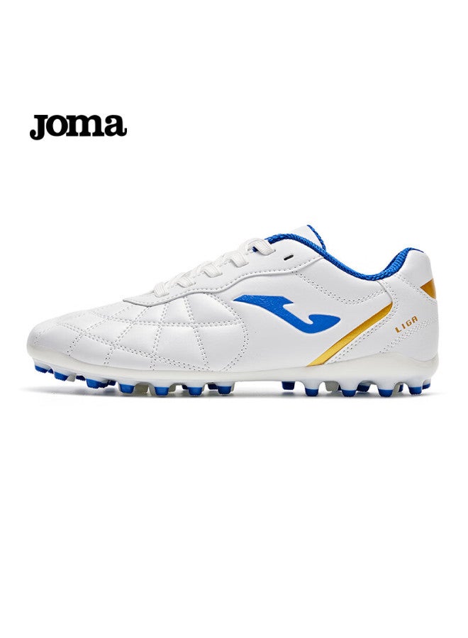 Joma Kids Soccer Shoes Mg Short Studs  New Professional Football Match Training Shoes White/blue Size 37 - Image 1
