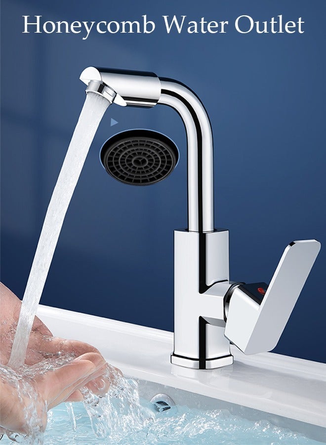 DUNISO Stainless Steel Kitchen Faucet with 360° Rotating Water Outlet  Vintage Single Handle Kitchen Sink Faucet High Arc Kitchen Faucet Classic Style Fashion-forward Built to Last - Image 5
