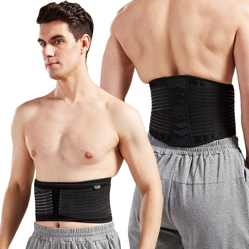 Bodyprox Lumbar Support Back Brace for Men and Women (Regular 28" - 50") - Image 1