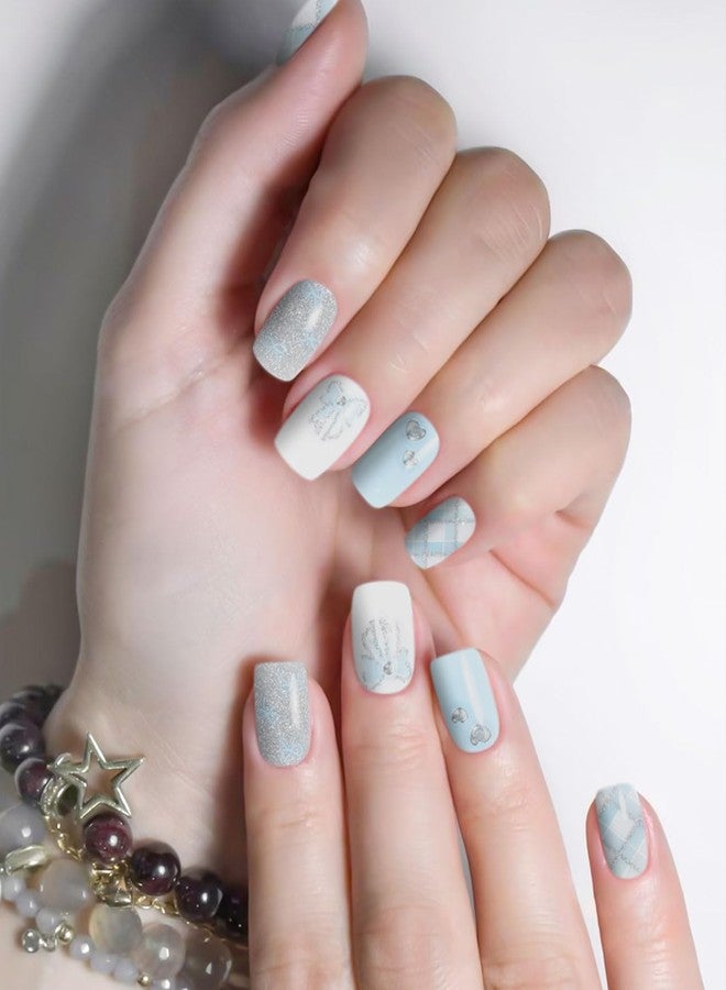 DUKASOU Gel Nail Strips - Easy Apply & Remove, Long Lasting, Salon Quality, Includes Prep Pads, Nail File & Wood Stick - Image 5