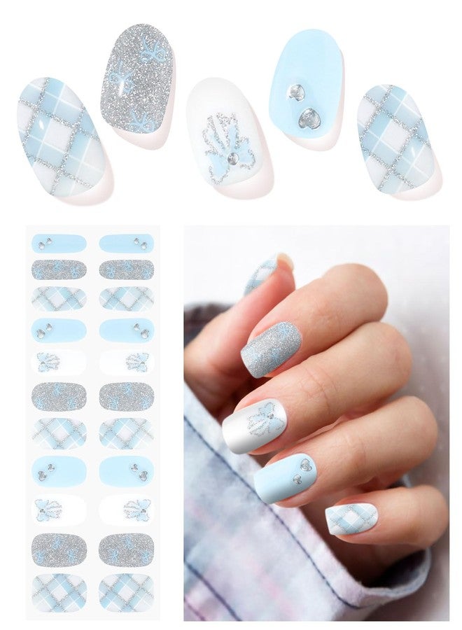 DUKASOU Gel Nail Strips - Easy Apply & Remove, Long Lasting, Salon Quality, Includes Prep Pads, Nail File & Wood Stick - Image 1