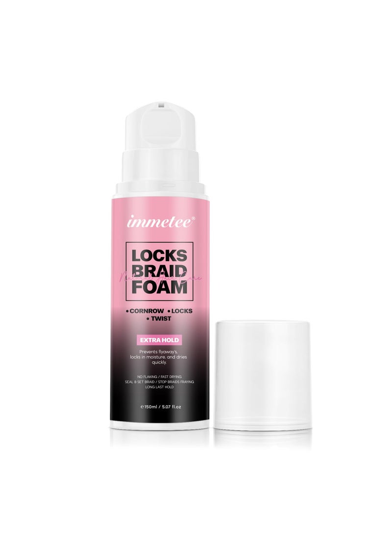 Immetee immetee Braid Foam with Extra Hold High Shine and Moisture for Twists Locks 150ml 