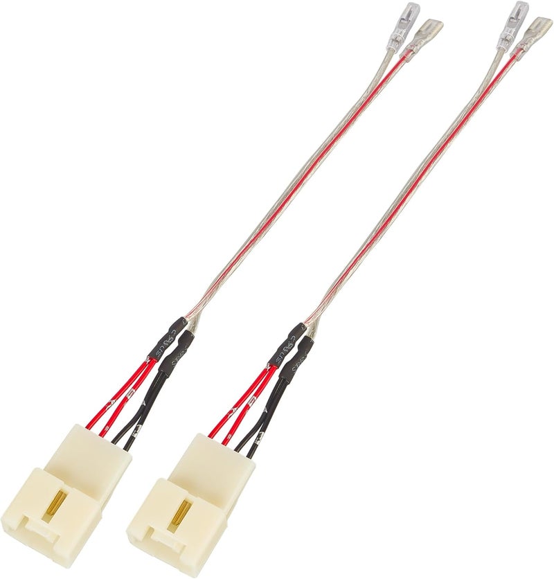 RED WOLF Car Door Speaker Wiring Harness Connector for 2011-2021 Ford F150 Escape Focus Bronco Mustang Mazda 2 6 CX5 Replace Aftermarket Speaker Wire Cable Plug, 2 PCS - Image 1