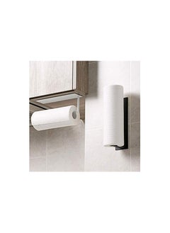 Rock Pow Paper Towel Holder Self Adhesive, Wall Mounted Paper Towel Tissue Paper Hanger for Bathroom Kitchen-Both Available in Self Adhesive and Screws(White)  - Image 4