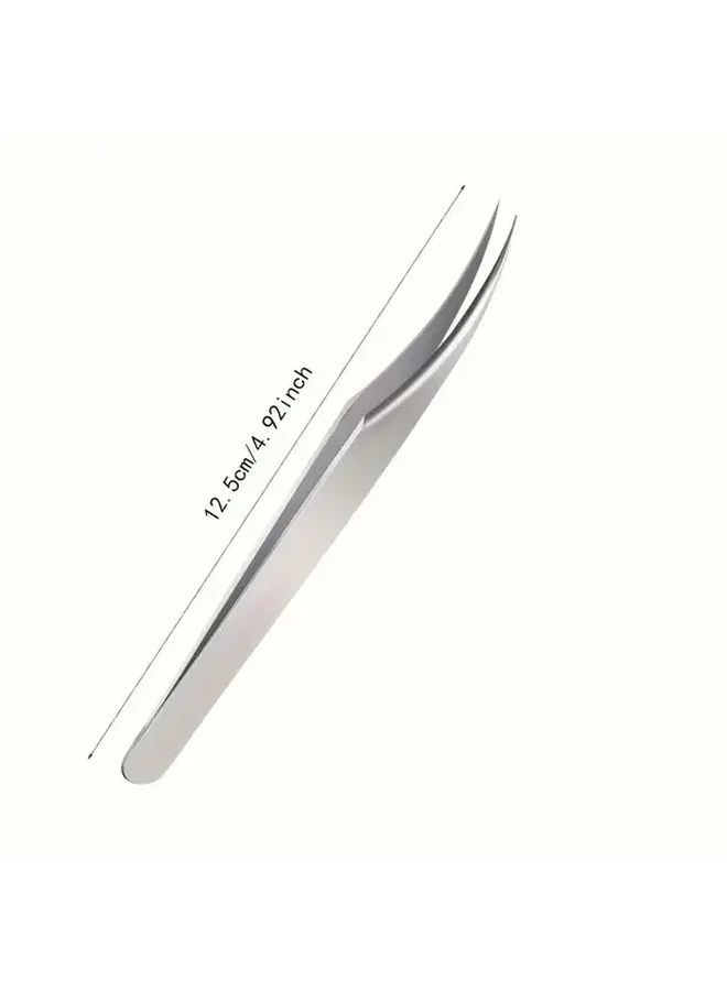Dolphin Clip Stainless Steel Precision Tweezers For Eyebrows Blackhead Removal Fine Tip - Image 3