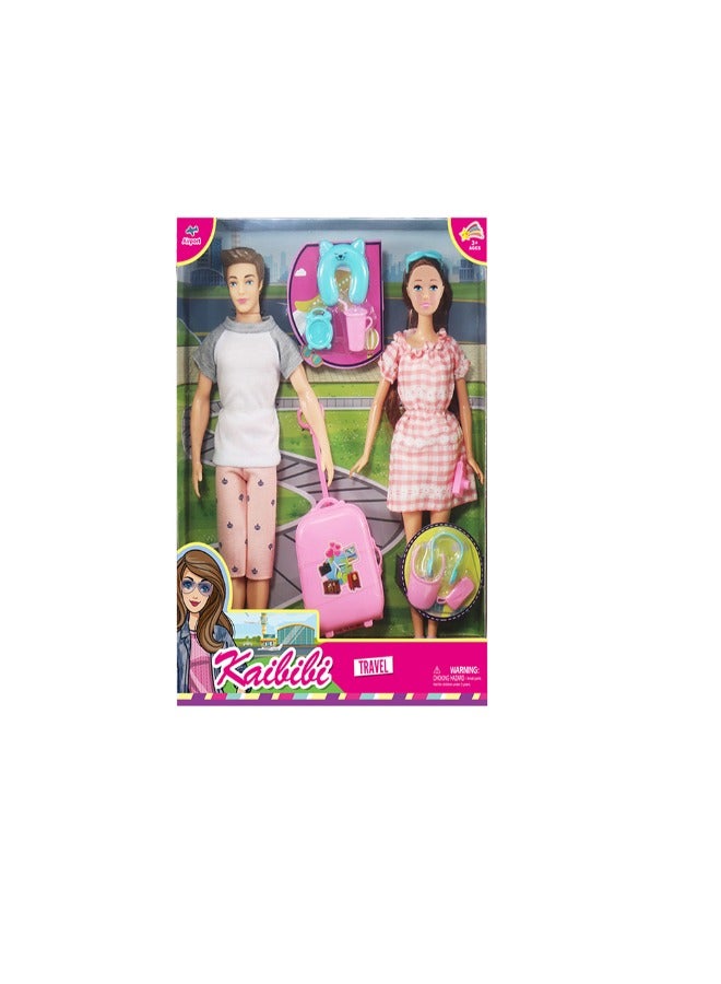 بسمة دمى اصداقاء السفر مع اكسسوارات - Image 1