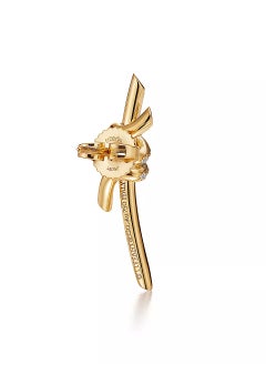 Tiffany & Co. Tiffany Knot Earrings in Yellow Gold with Diamonds  - Image 3