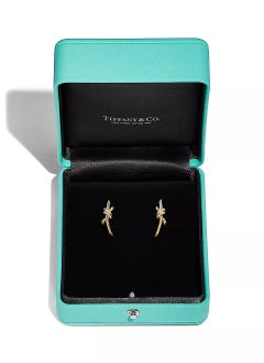Tiffany & Co. Tiffany Knot Earrings in Yellow Gold with Diamonds  - Image 5