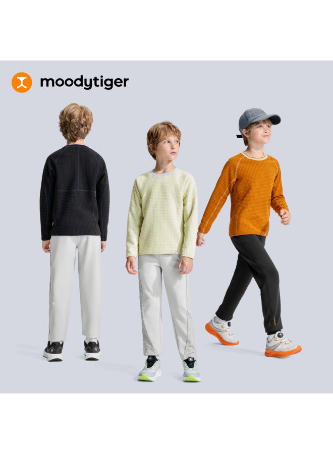 Moodytiger Kids Breathable Skin-friendly Pullover Sweatshirt Reversible Stretch Boys Girls Sportswear Autumn New Arrival