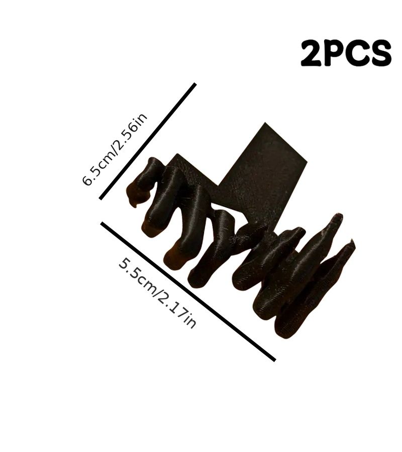 2pcs Black Devil Claw Bookmarks For Halloween Reading Page Marker - Image 3