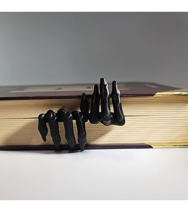 2pcs Black Devil Claw Bookmarks For Halloween Reading Page Marker - Image 5