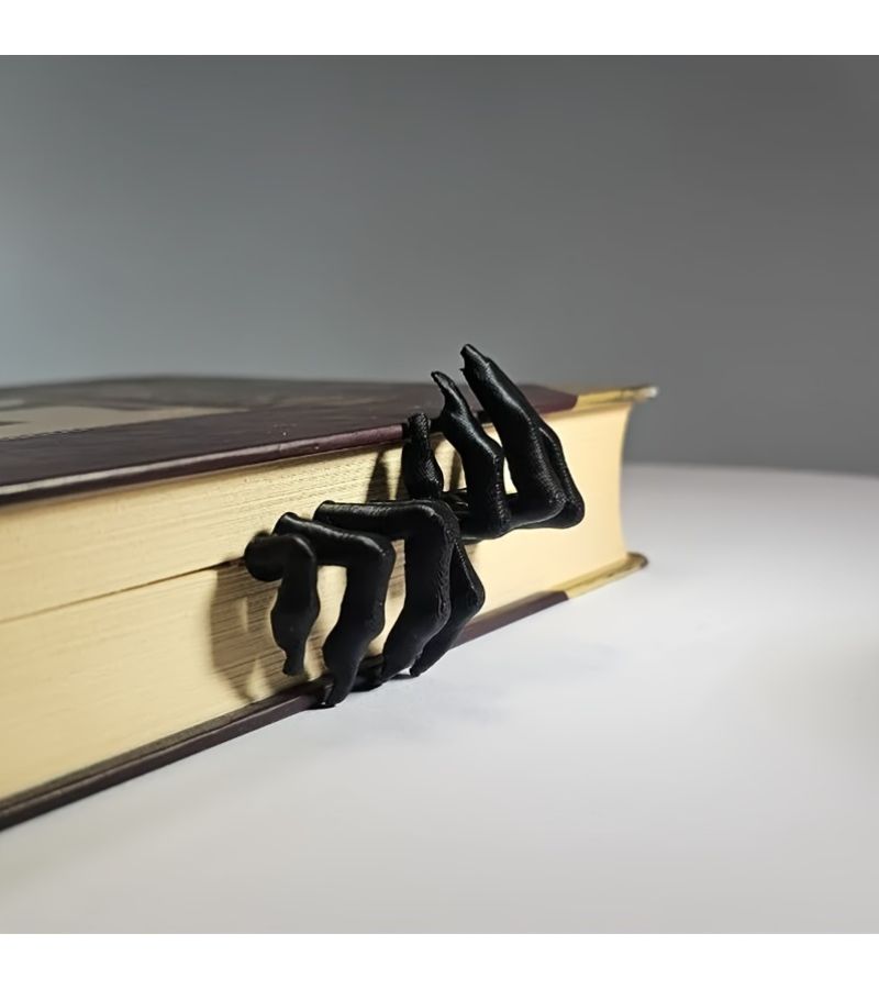 2pcs Black Devil Claw Bookmarks For Halloween Reading Page Marker - Image 2