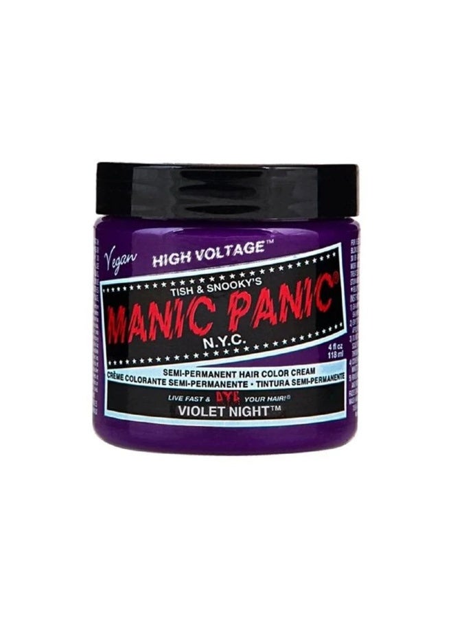 Manic Panic Classic High Voltage Semi-Permanent Hair Color Cream Violet Night 118ml - Image 1