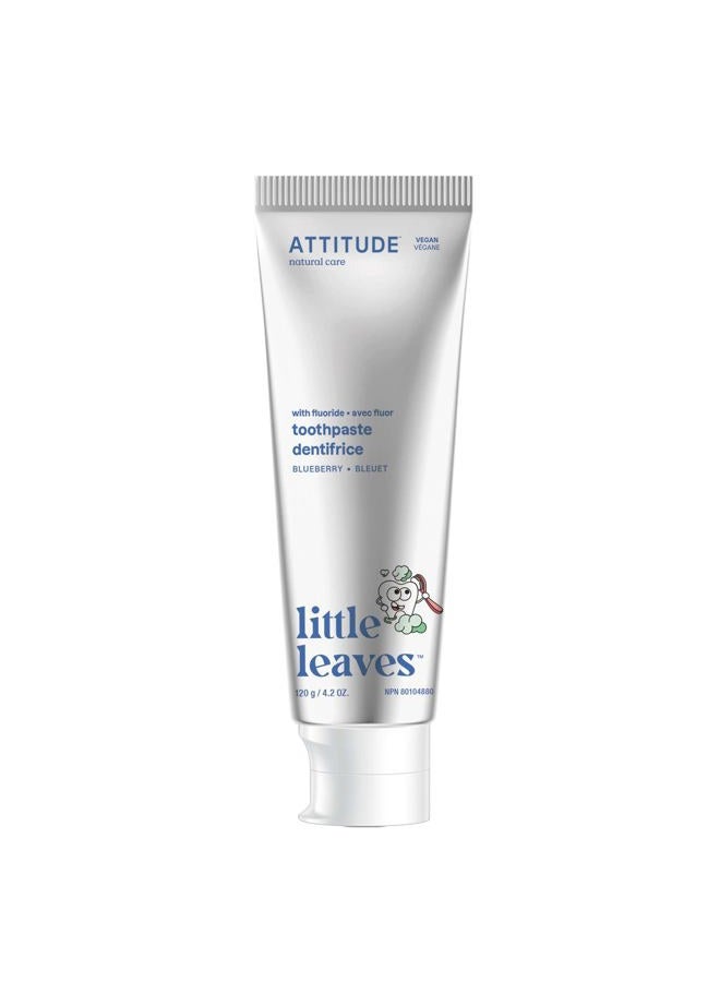 ATTITUDE Blueberry Toothpaste with Fluoride for Kids, 120 GR - Image 1