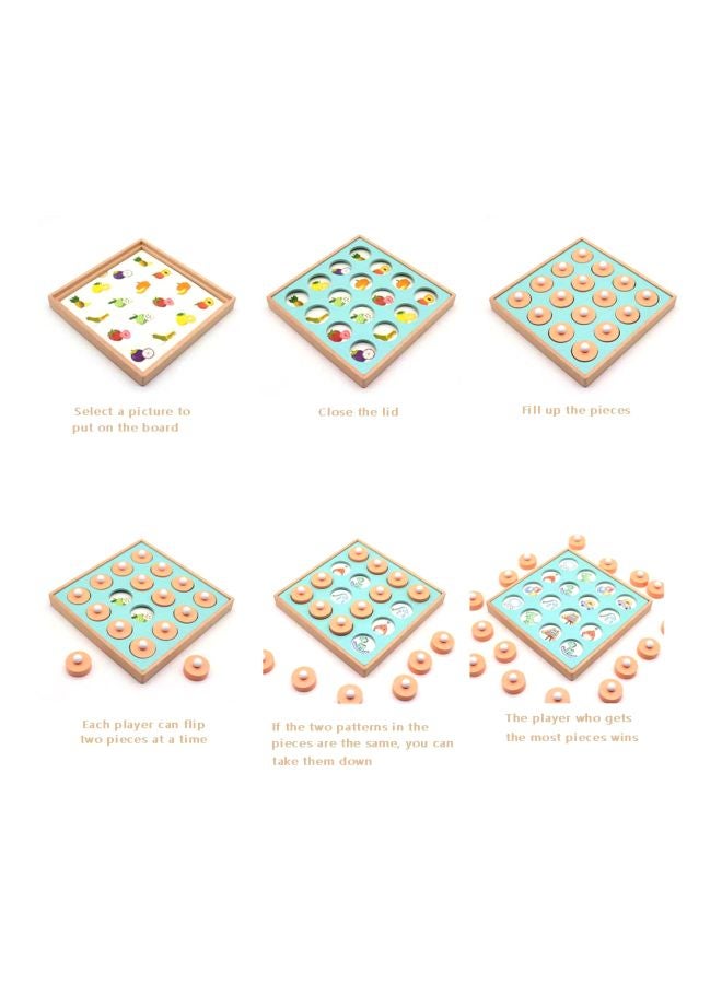 لعبة بازل المطابقة الخشبية لتقوية الذاكرة 20.5x8x20.5سم - Image 5