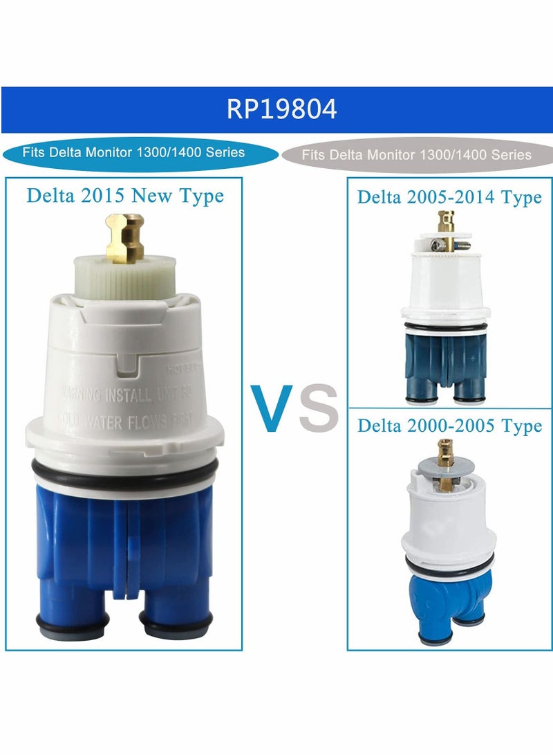 SYOSI RP19804 Pressure Balance Shower Cartridge Assembly Replacement for Delta 1300/1400 Series Tub and Shower, Fits Select Monitor Valves 1 PCS - Image 3
