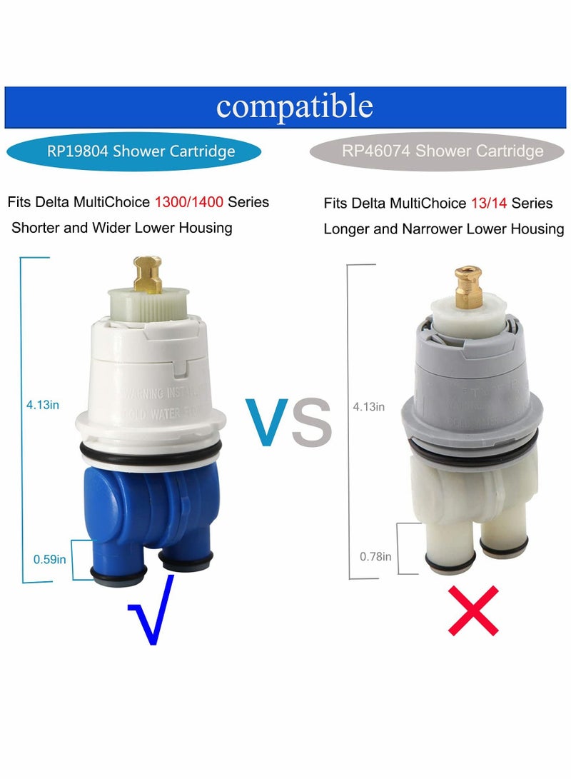 SYOSI RP19804 Pressure Balance Shower Cartridge Assembly Replacement for Delta 1300/1400 Series Tub and Shower, Fits Select Monitor Valves 1 PCS - Image 2