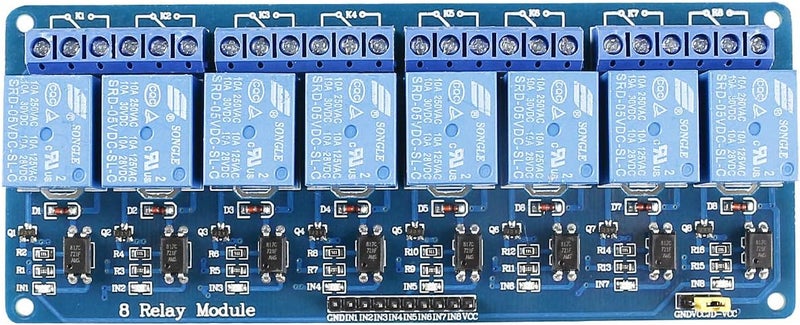 SunFounder 5V 8 Channel Relay Shield Module for Arduino R3 2560 1280 ARM PIC AVR STM32 Raspberry Pi 3, 2 Model B & B+ - Image 2