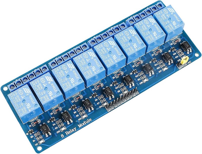 SunFounder 5V 8 Channel Relay Shield Module for Arduino R3 2560 1280 ARM PIC AVR STM32 Raspberry Pi 3, 2 Model B & B+ - Image 1