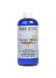 Liquid Ionic Trace Minerals Blend with Fulvic Acid for Optimal Absorption | Trace Mineral Drops for Water for Essential Overall Health Support | 96 Servings at 125 Mg | 16 Fl oz Bottle