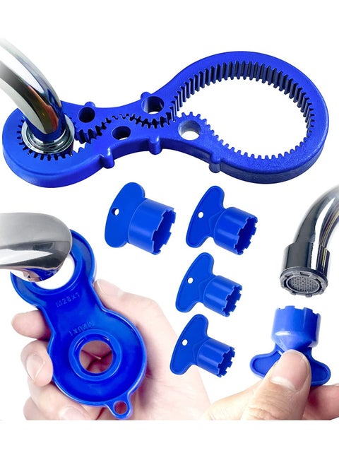 Aerator Key, Faucet removal tool, wrench with Shell Removal Tool, Replacement Cache Aerators for Sink M 16.5, 18.5, 21.5, 22, 24 mm Tap Flow Restrictor