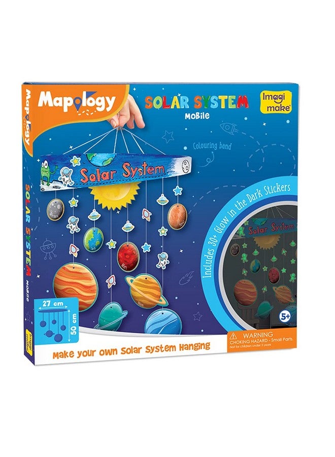 Imagimake Mapology Solar System Mobile - Diy Hanging Craft Kit - Learning Aid & Educational Toy - For Kids Age 5 And Above- Multicolor - Image 4