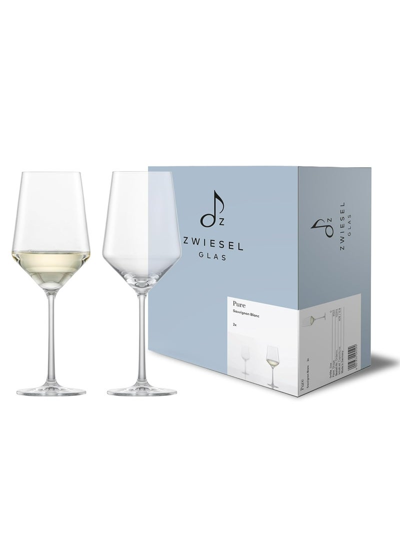 Zwiesel Glas Blanc Pure Sauvignon Goblet 408 Ml Height 23.2 Cm Diameter 8.4 Cm Set Of 2  - Image 1