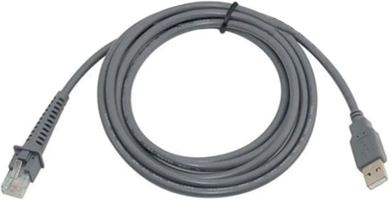 Scanner Data Cable USB A to RJ45 Connction Cord for Datalogic CAB4120 GD4130 QD2120 Efficient Barcode Scanning Devices Retail Checkout Scanner Cable - Image 1