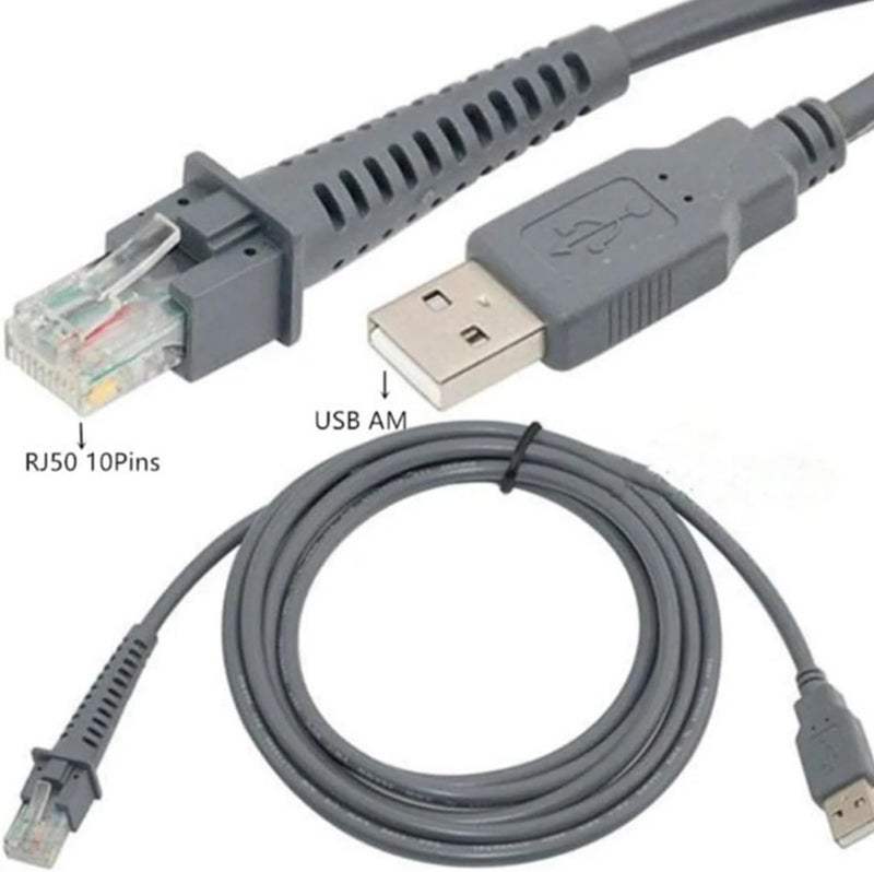 Scanner Data Cable USB A to RJ45 Connction Cord for Datalogic CAB4120 GD4130 QD2120 Efficient Barcode Scanning Devices Retail Checkout Scanner Cable - Image 5