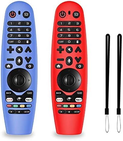 Alquar 2 Pack Silicone Remote Cover for LG Magic Remote, Lightweight Protective Case with Lanyard - Image 1