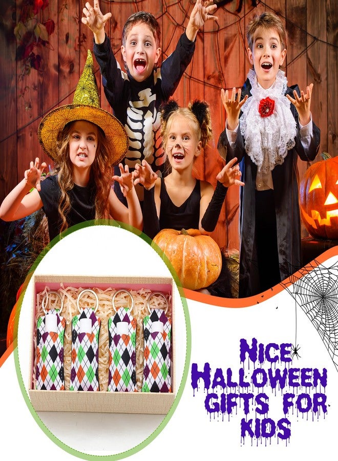Swiffen 36 Pcs Halloween Lip Balms Gifts Bulk Halloween Party Favors Lip Balm Holder Keychain Spooky Ghost Skull Bat Lipstick Moisturizers for Adults Treat Bags Stuffers Party Supplies(Classic Style) - Image 4