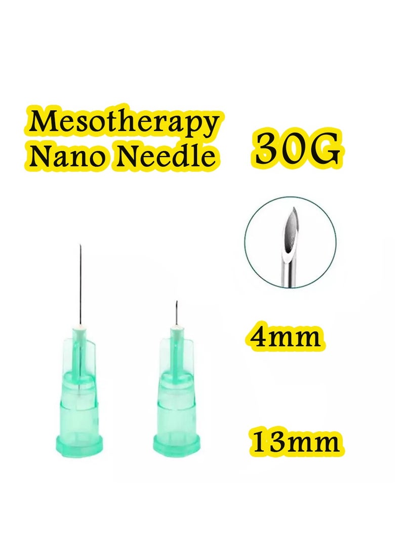 Meso Needles (30G, 4, 13 mm) – Nano Ultra-Fine Ultra Sharp for Minimal Discomfort – High Pure Grade Stainless Steel – Variety of Gauge Sizes with Multiple Lengths. - Image 1