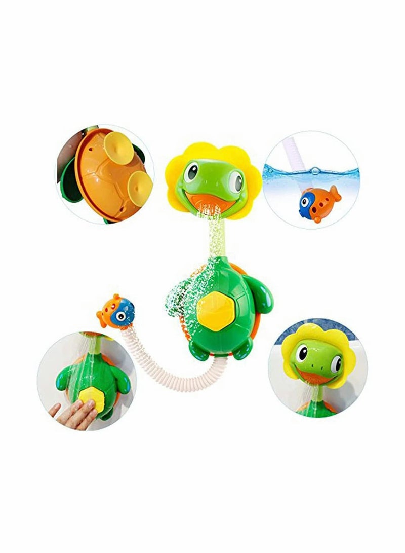 Fun Turtle Bath Fountain Toys for Kids Spraying Water in Tub Pool Baby Shower Playtime
