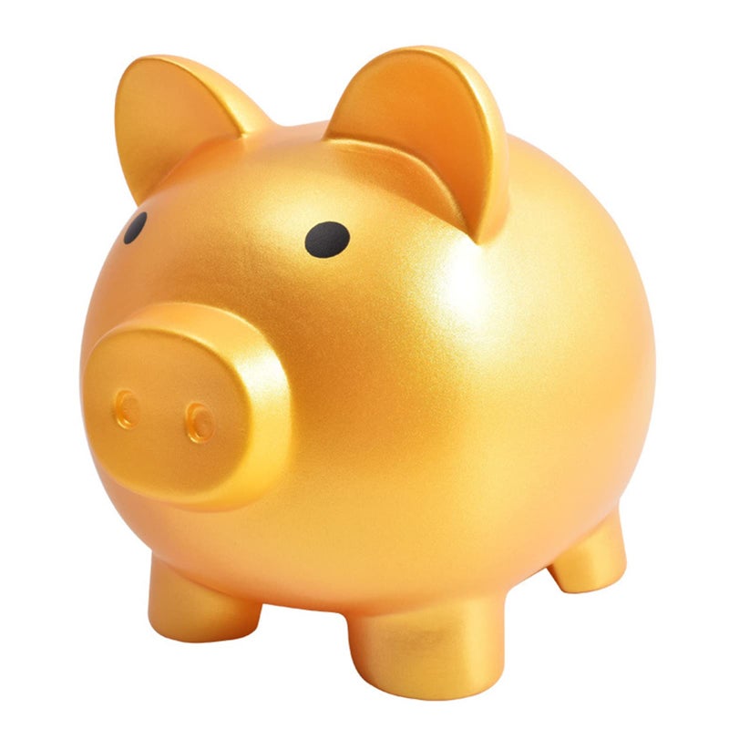 Fuyamp Cute Piggy Bank Child to Cherish Money Keepsake Nursery Decor Cute Coin Money Box Saving Coins Cash Fun Gift for Kids Gold