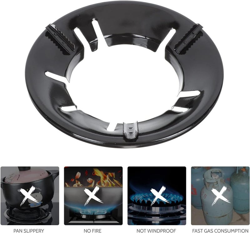 7 Seas 7Seas Gas Stove Ring suitable for All Woks Milk Pot Rack Fire and Windproof Gas Saver Burner Stand Gas Chula Support Stand With 4 leg Support flame protector gas saver stove stand  - Image 5