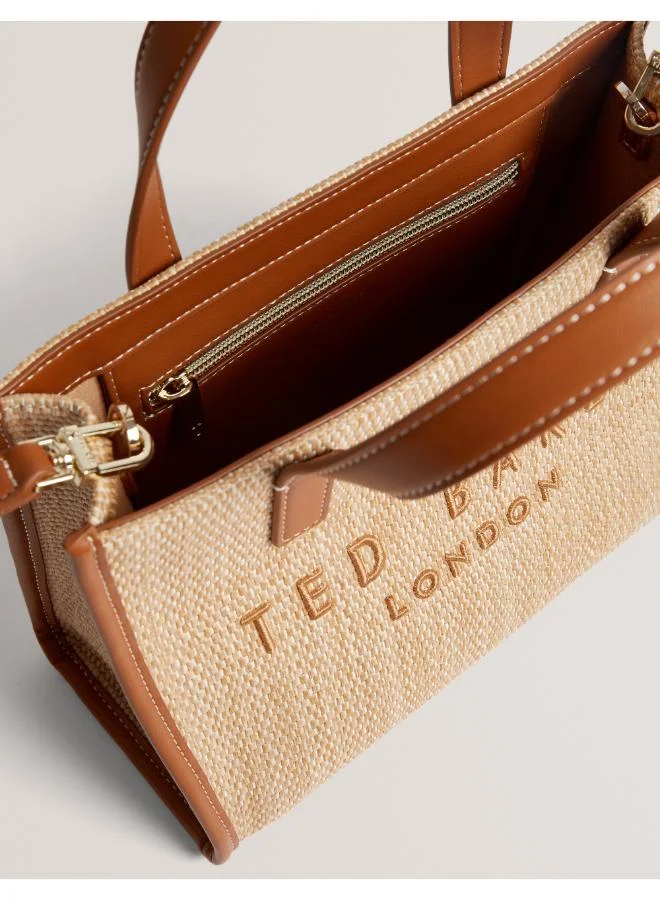 Ted Baker Paolina Faux Raffia Small Icon Bag