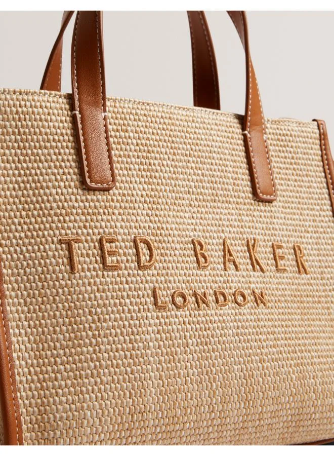 Ted Baker Paolina Faux Raffia Small Icon Bag
